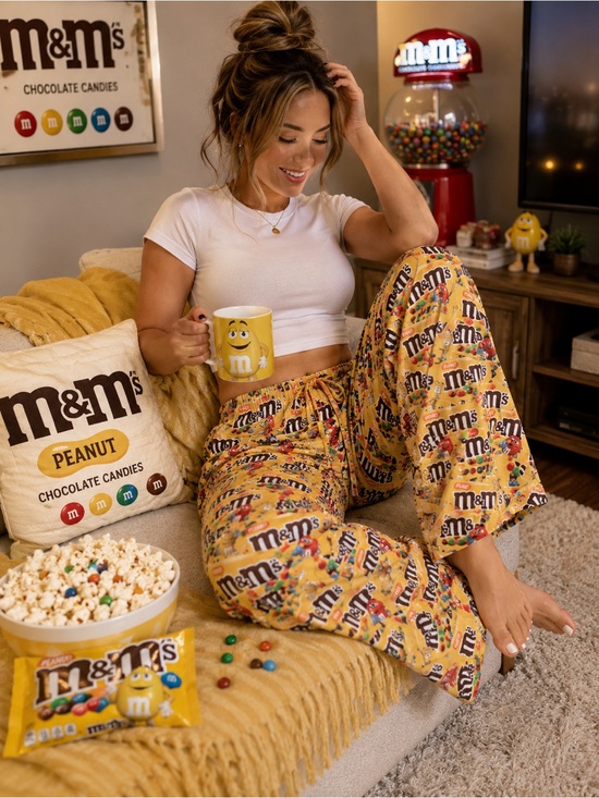 M&M'S Other - M&M’s Peanut Print Pajama Pants Lounge Sleep Pants Size Large EUC